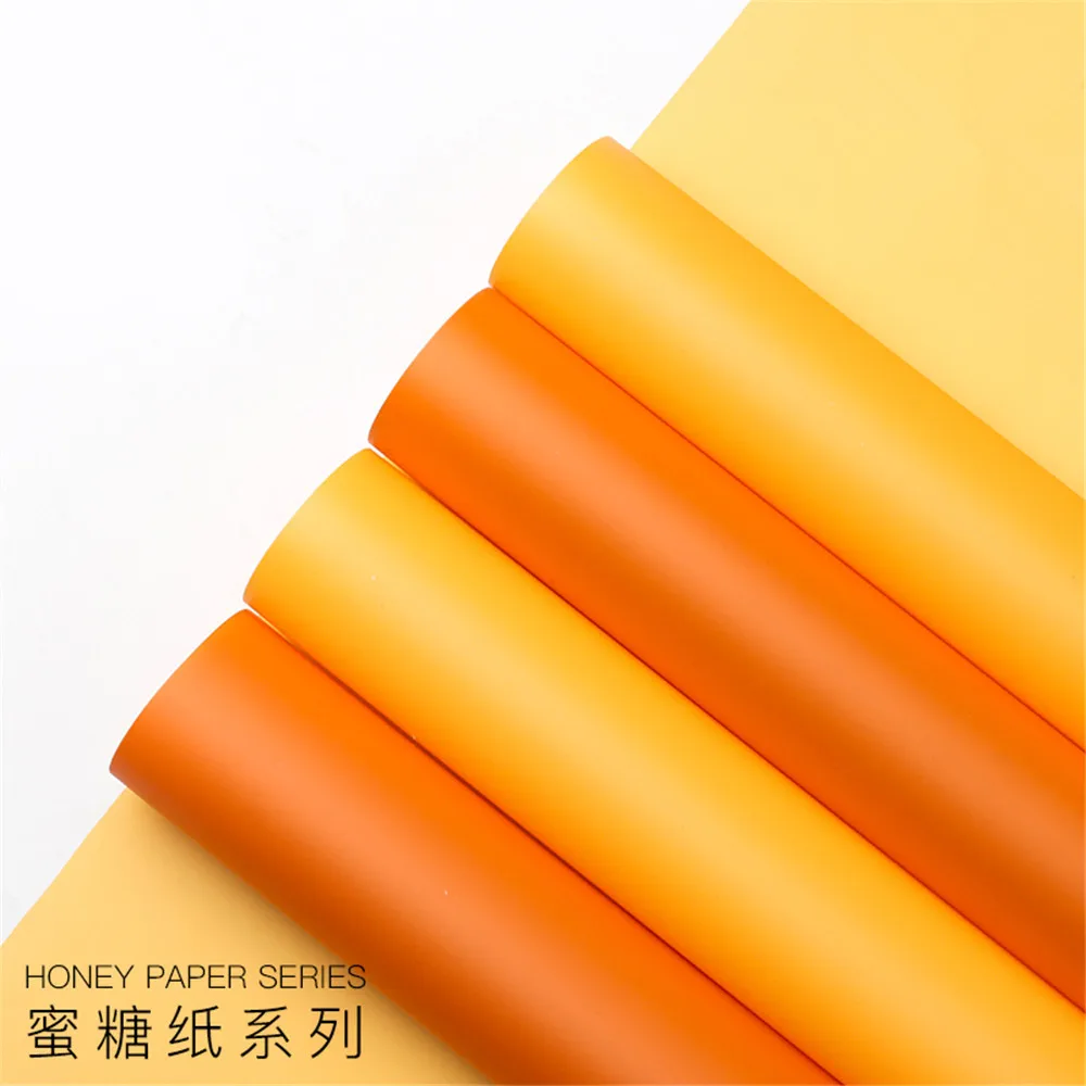 

Half Transparent Monochrome Flower Wrapping Paper, Bouquet Material, Waterproof Florist Art, Hansu Wrapped Flower Paper, 20Pcs