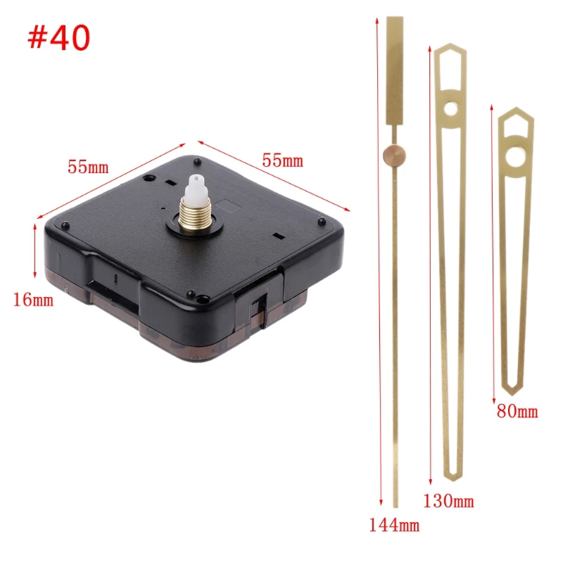

Quartz Clock Movement Mechanism Hands Wall Repair Tool Parts Silent Kit Set DIY L4MB