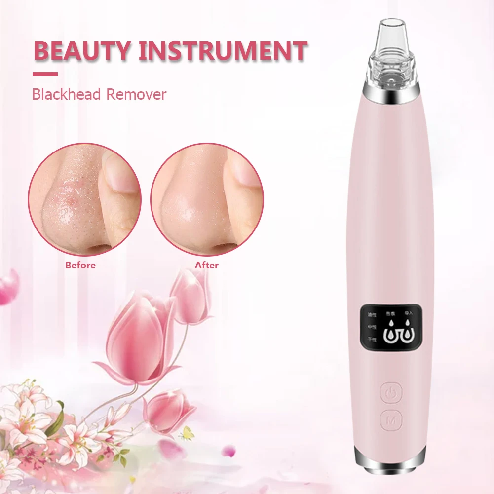 

Hot Sale Facial Skin Blackhead Remover Extractor Nose Pore Acne Pimple Removal Cleaner Clean Exfoliating Instrument Spot Cleaner