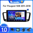 Srnubi Android 10 автомобильное аудио радио для Peugeot 508 2011 - 2015 2016 2017 2018 мультимедийный видеоплеер 2 Din колонки GPS MP5 DVD