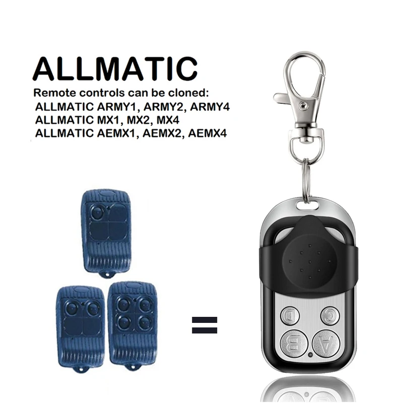 Пилот ALLMATIC AEMX1 AEMX2 AEMX4 MX1 MX2 MX4 433 92 МГц RF пульт Управление устройство для гаражной