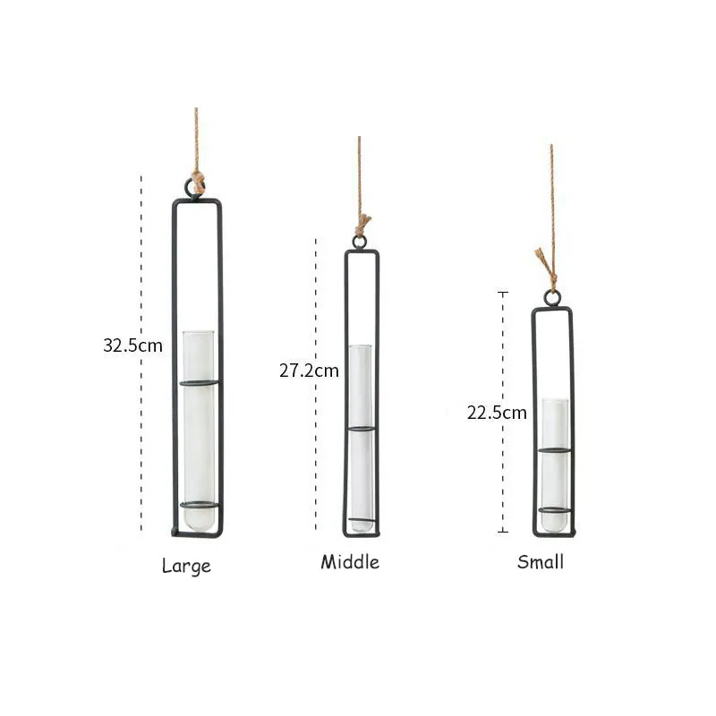1 шт. Террариум Гидропонные вазы для растений настенный цветок ваза железная