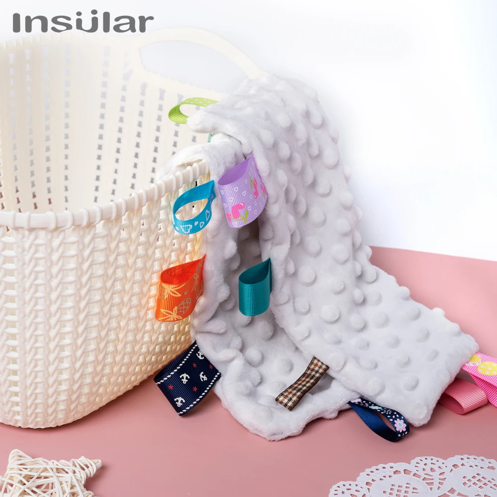 

Insular bibs for newborn baby super soft handkerchief Soothing towel for baby 100% cotton Safety for child