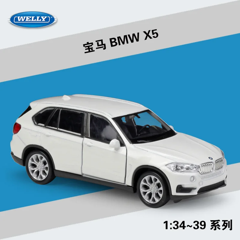 Модель автомобиля Welly 1:36 BMW X5 SUV из сплава Натяжной автомобиль собирать подарки не
