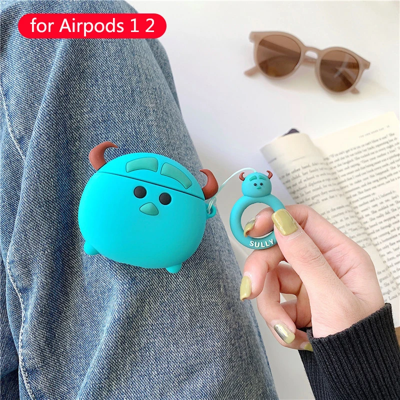 215 Для Apple Airpods чехол силиконовые милые аксессуары для мультяшных Airpods 2 Наушники коробка Беспроводная bluetooth-гарнитура защитный чехол - Цвет: 215