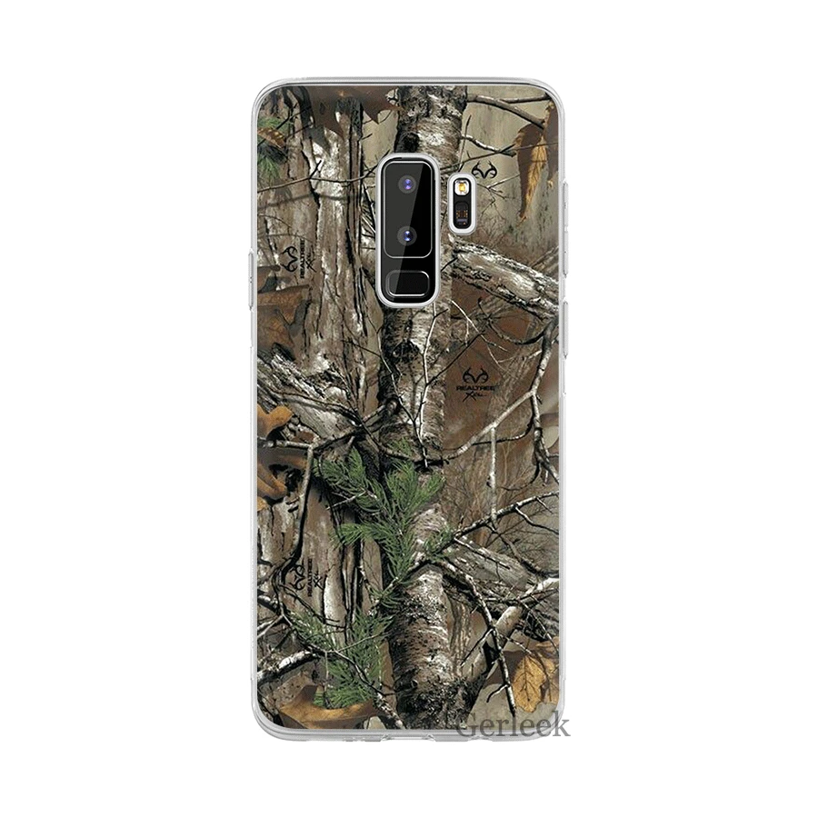 8 Чехол для телефона из ТПУ для Samsung Galaxy S6 S7 край S8 S9 S10 S10E Plus Note 8 9 M10 M20 M30 M40 крышка Realtree зёленая камуфляжная - Цвет: 8