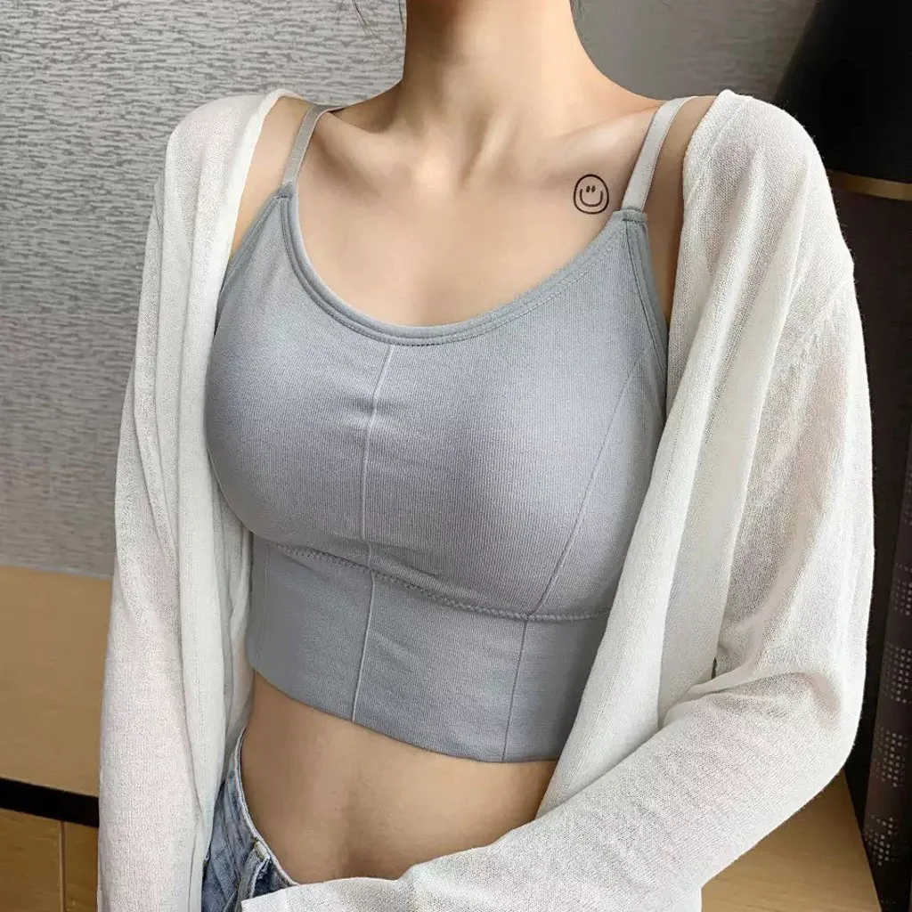 Сексуальное женское нижнее белье однотонный топ без бретелек бесшовное пижама с