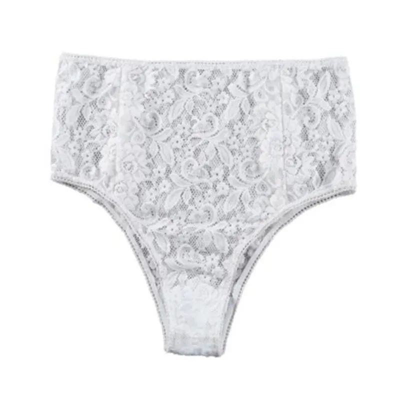 Женские сексуальные прозрачные трусики стринги Meihuida белые кружевные