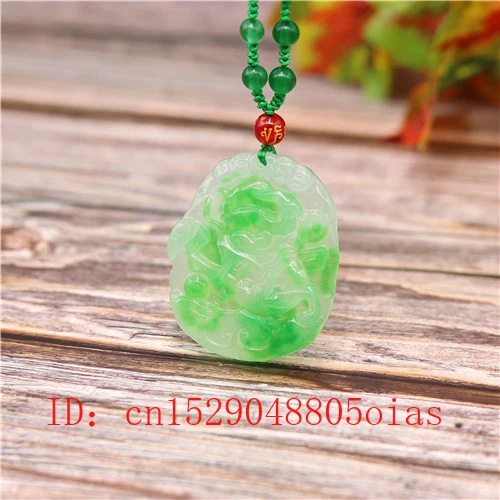Ожерелье с подвеской в виде дракона из нефрита и нефрита|Подвески| |