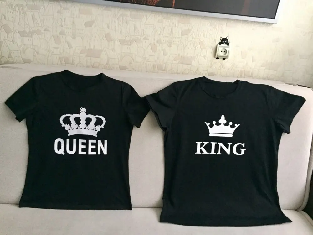 Новинка 2021 черные футболки с надписью смешной Королевский QUEEN OMSJ летние