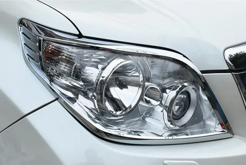 ABS хромированный автомобильный передний налобный фонарь + задний Накладка для 10 17