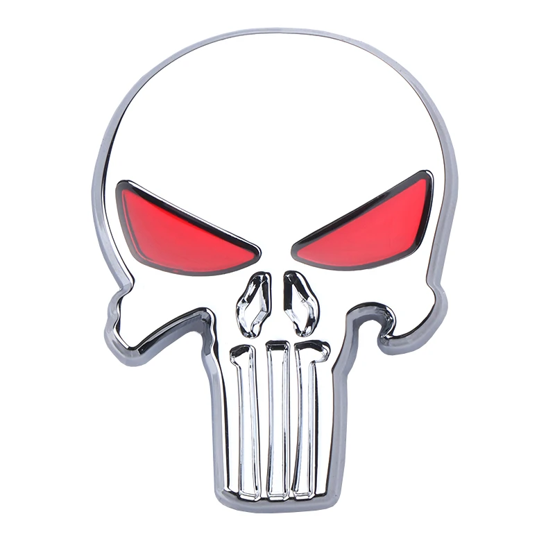 3D стикер для наведения черепов и надписей значок кузова Металлическая
