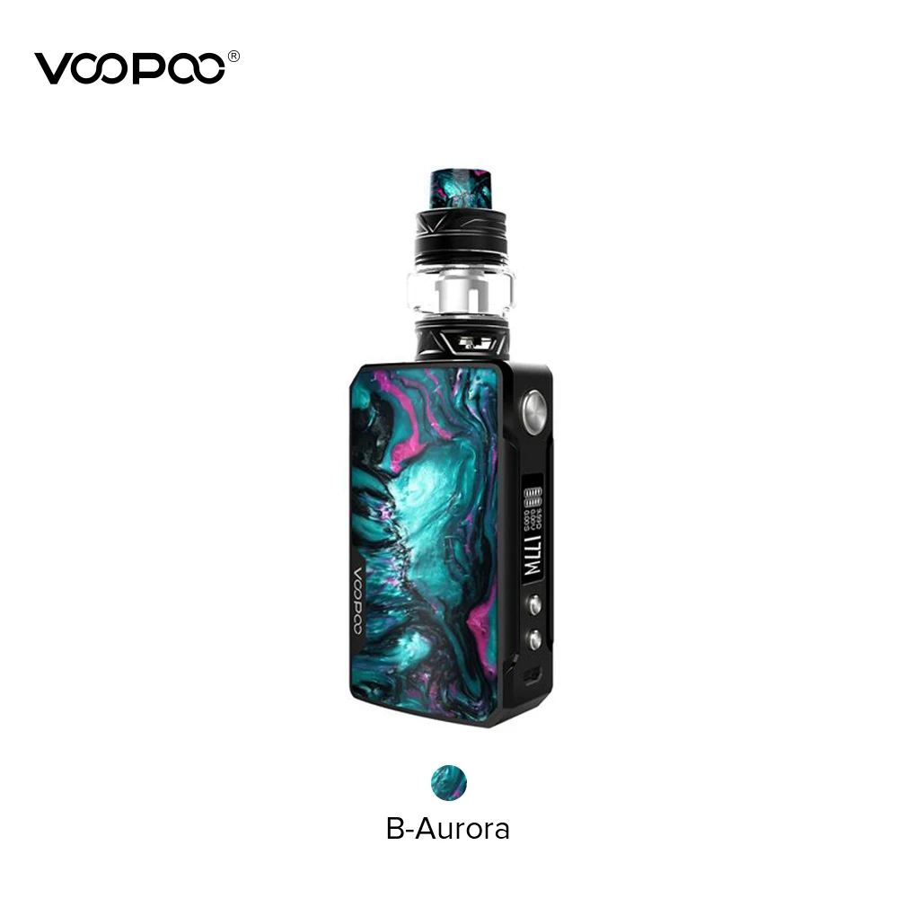 VOOPOO DRAG 2 Коробка мод 5 мл Uforce T2 Танк Uforce U2 N3 катушка 177 Вт максимальный выход Электронная сигарета против Voopoo Drag Mini - Цвет: B-Aurora