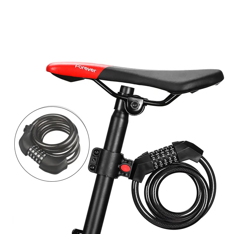 

Велосипедный замок с кодовым замком, стальной замок для электрического велосипеда, защита от кражи, оборудование для езды на велосипеде