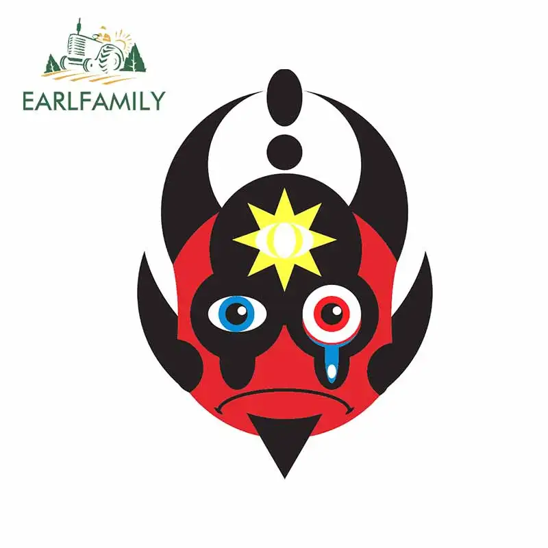 EARLFAMILY 13 см x 9 6 для Сатаны дьявола аниме фургон аксессуары автомобиля