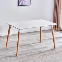 dining table modern nordic coffee table non slip table legs natural beech leisure table and chair home living room hwc