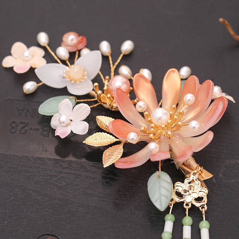 Романтические Розовые Свадебные Заколки NiuShuya заколки с цветком лотоса для