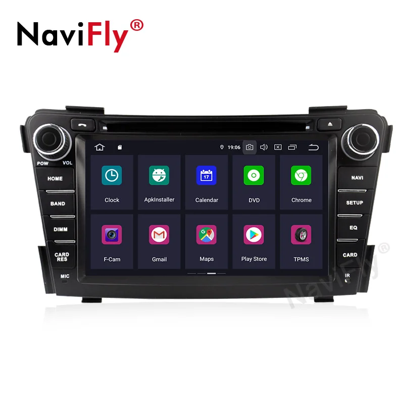 NaviFly Android 9,0 Восьмиядерный PX5 для автомобиля DVD радио плеер HYUNDAI I40 2012- Автомобильный gps навигация Мультимедиа Поддержка Wi-Fi