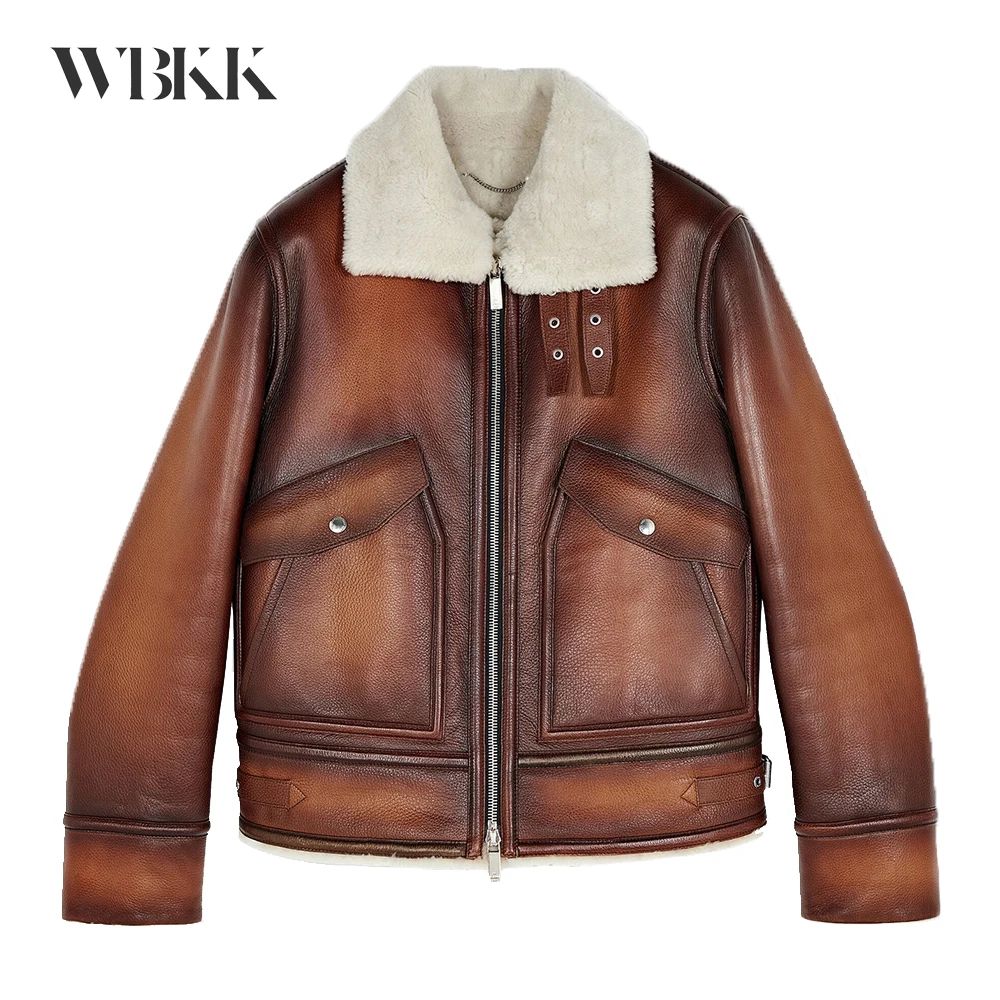 

WFBKK B Leather Blouson With Shearling Jacket Coat #wfmd2224
