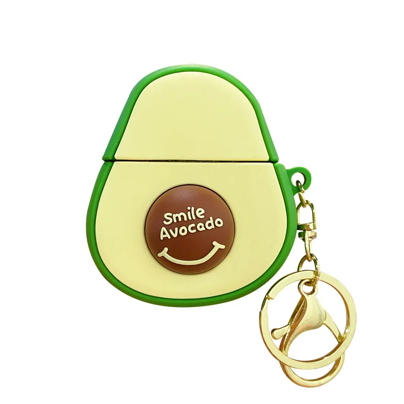 Creative Fashion Avocado AirPods Earphone Case Keychain   Personality Trend Charm Keychain   Ladies Bags Mobile Phone Keychain
