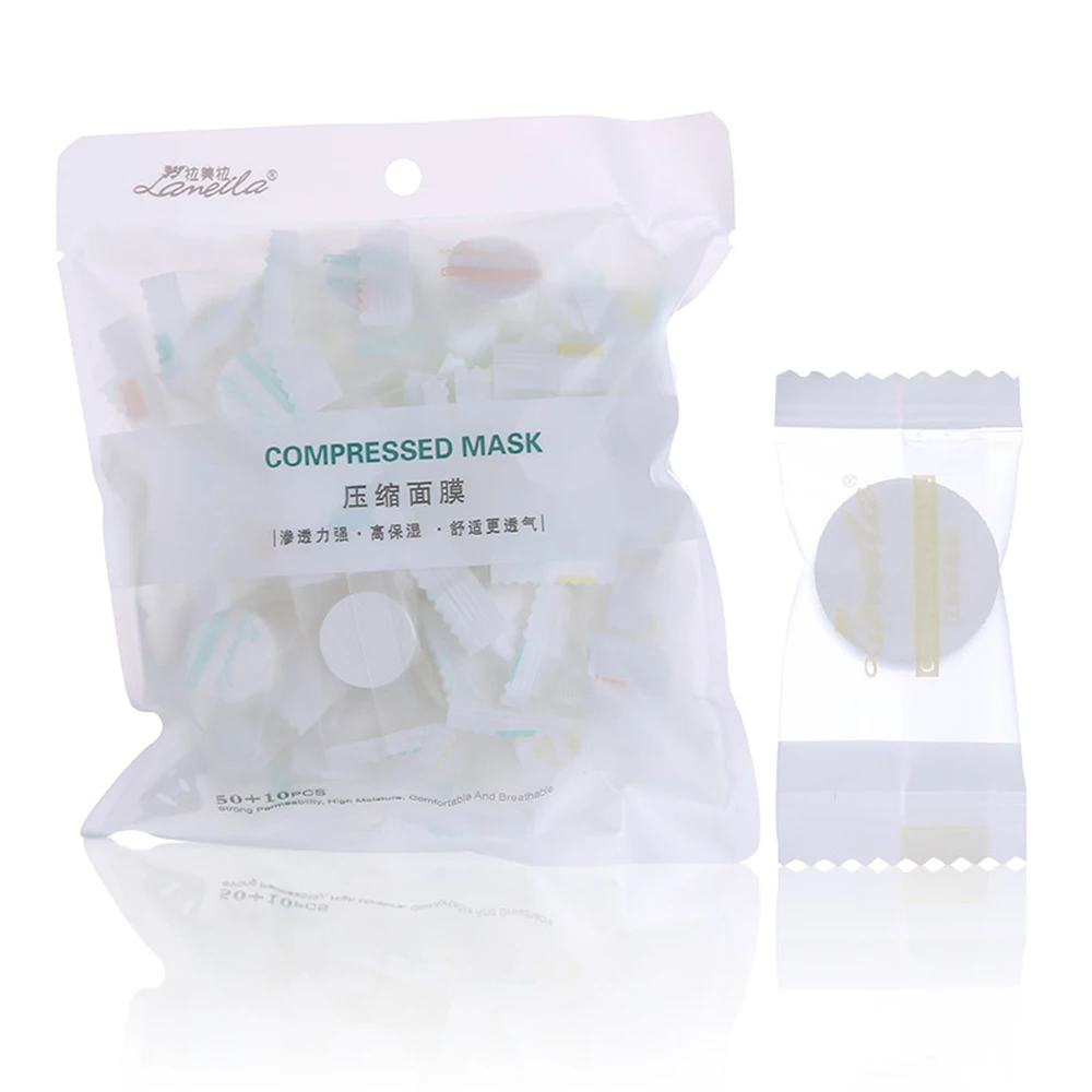 Одноразовые обернутые маски для женщин и девочек хлопковые сжатые ухода за кожей