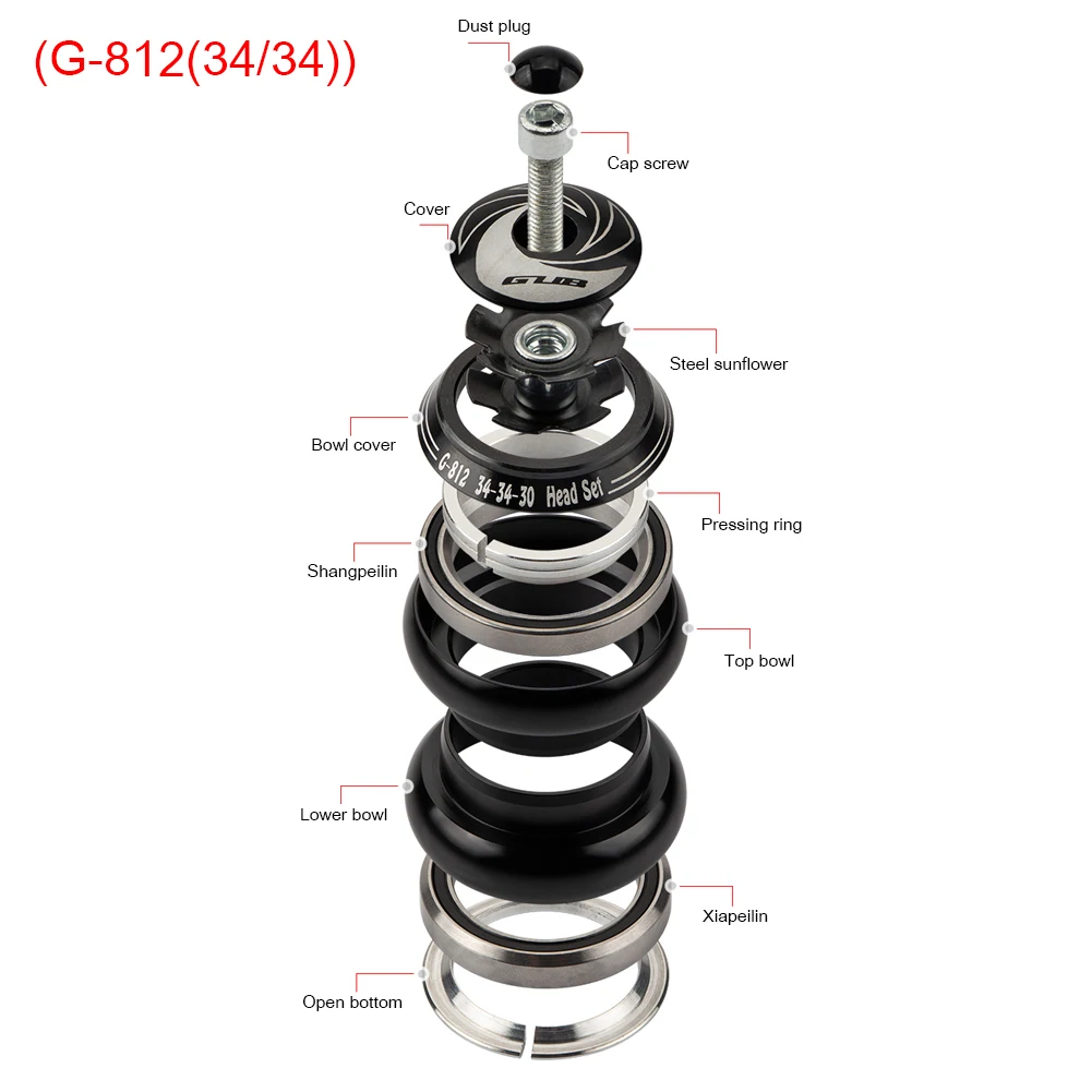 Велосипедная гарнитура с двойным подшипником для велосипеда прямая рама вилки