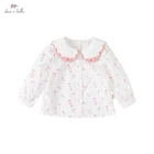 Рубашка с цветочным принтом для девочек, DB1220359