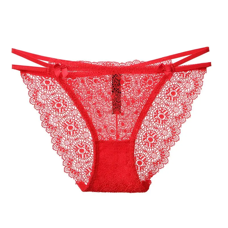 IEMUH 3 шт./партия женские прозрачные трусики сексуальное кружевное нижнее белье