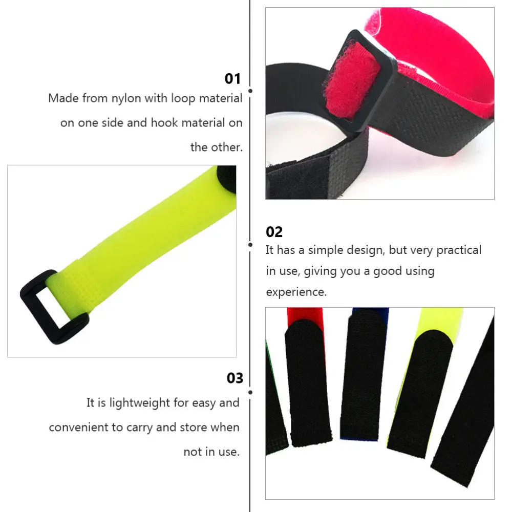 

15pcs Multifunctional Hook and Loop Tape Durable Fastening Strap Fit Strap