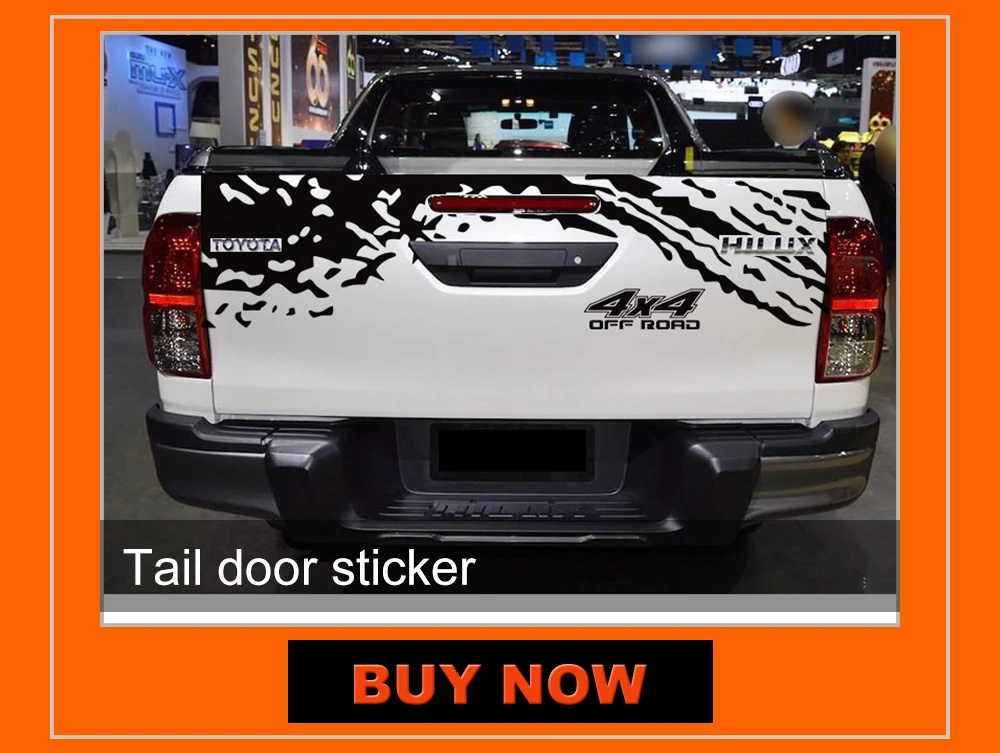 1 шт. внедорожных hilux4x4 кузова задний хвост сторона графический винил для TOYOTA HILUX REVO VIGO