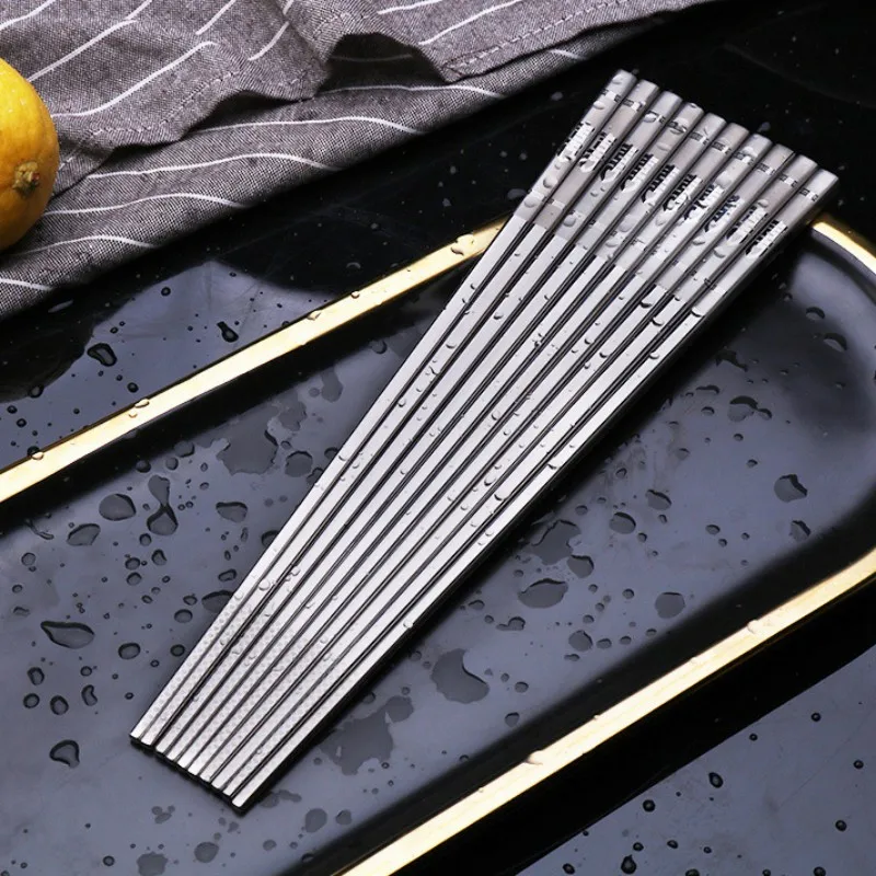1 пара металлические палочки для суши из нержавеющей стали|Палочки еды| |
