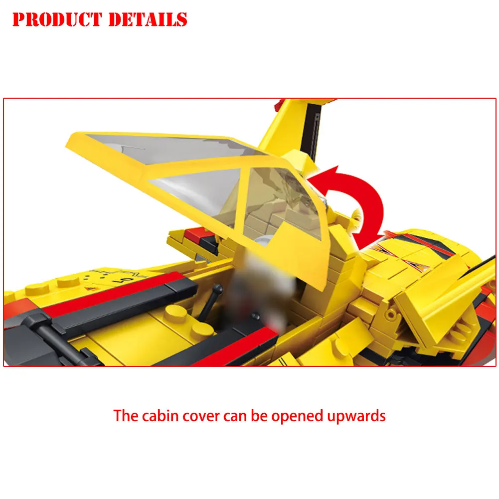 Блоки BZDA Ultraman Fighter самолёт вертолет кирпичи модель может быть изменена двумя
