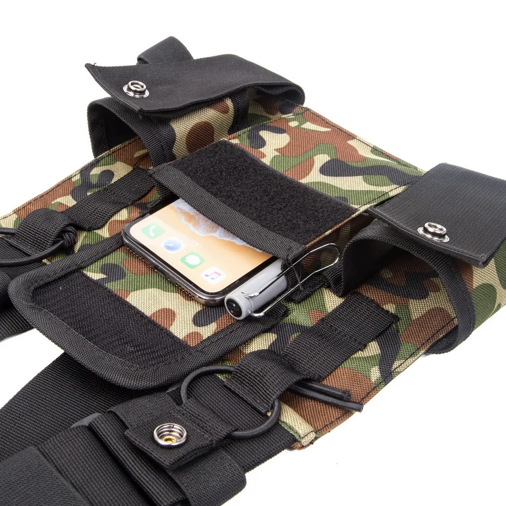 Universal Radio Chest Harness Bag Pocket Pack Holster for Two Way Radio Walkie Talkie Bagpack Pouch Holder Camping Accessories