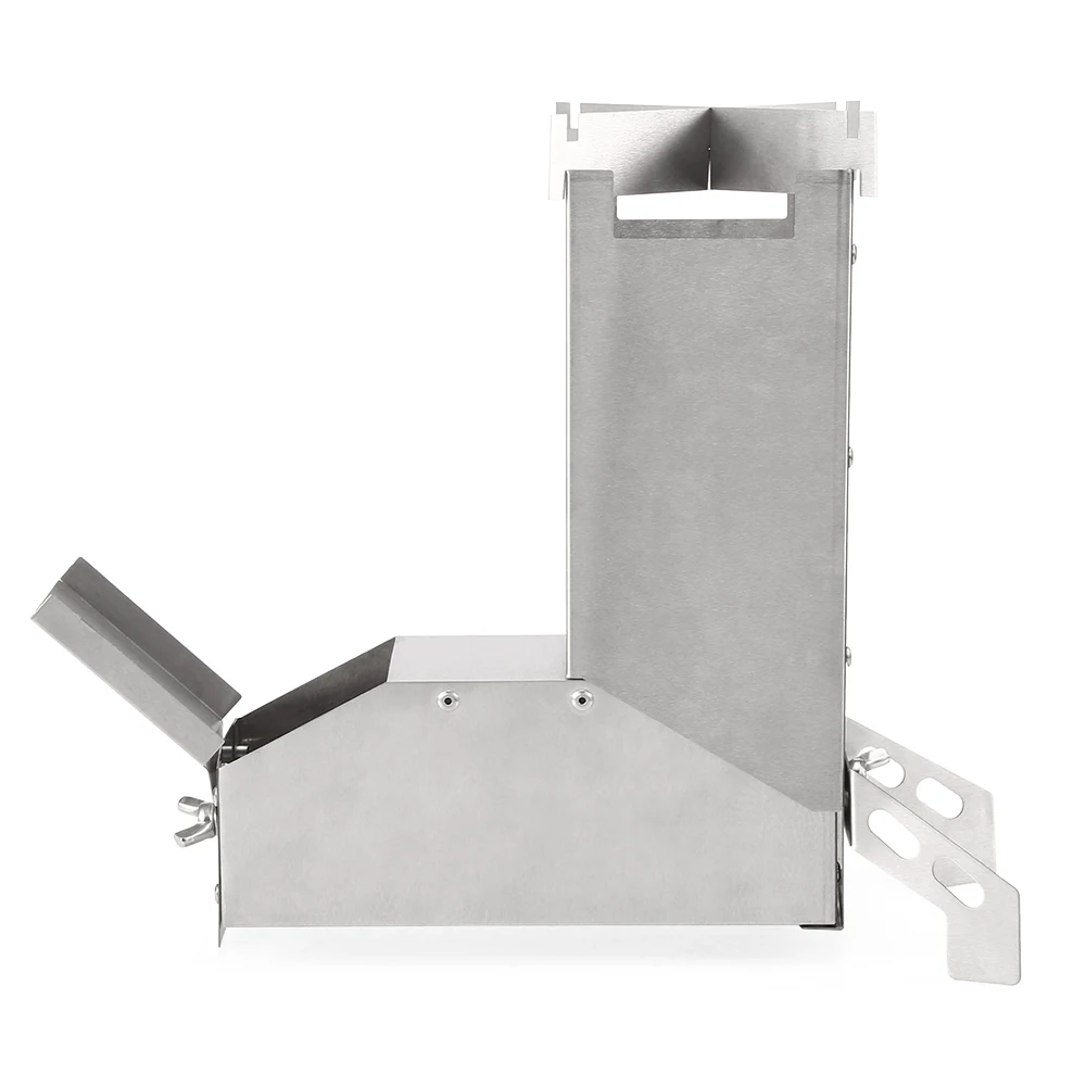 Lixada Outdoor Collapsible Wood Burning Stainless Steel Rocket Stove Backpacking Camp Tent Camping | Спорт и развлечения