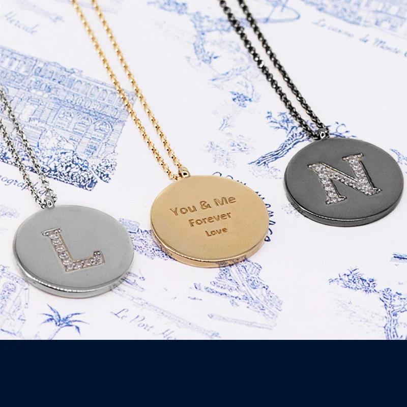 Женское Ожерелье из стерлингового серебра 925 пробы с радугой на заказ буквенным