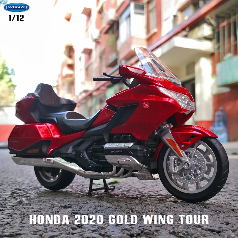 Welly 1:12 Горячий Новый стиль Honda 2020 Gold Wing Tour оригинальная Авторизованная имитация