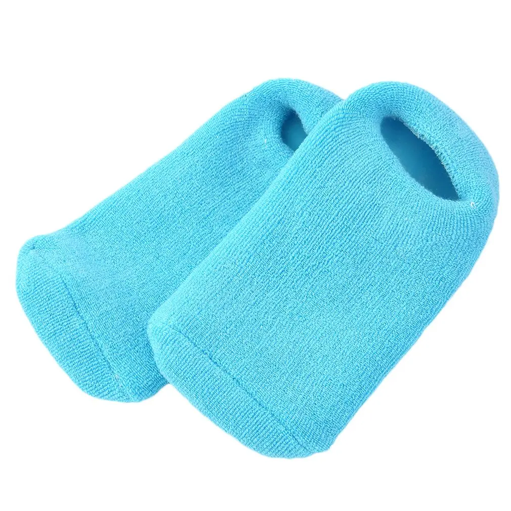 

2 pcs/lot Cotton and Silicon Gel Moisturize Soften Repair Cracked Skin Gel Sock Skin Foot Care Tool Treatment Spa Sock