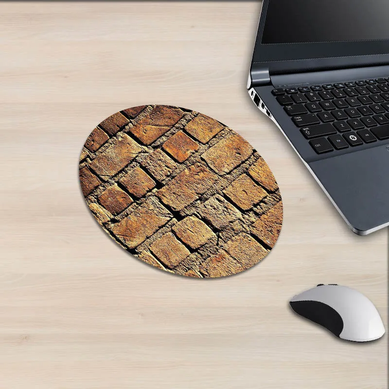 Круглый компьютерный коврик для мыши XGZ в стиле ретро с рисунком городской пейзаж