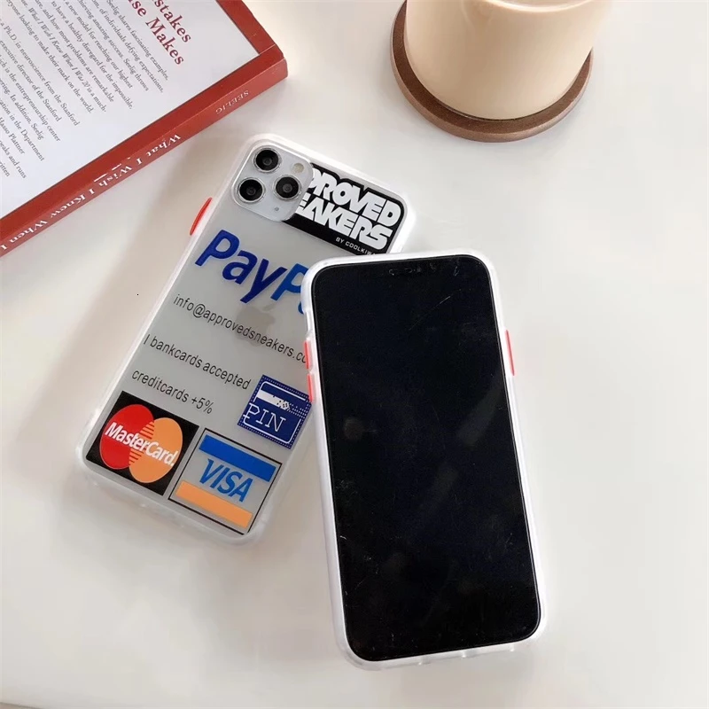 Популярный роскошный брендовый чехол для iPhone 7 8Plus X XS MAX XR акриловый прозрачный