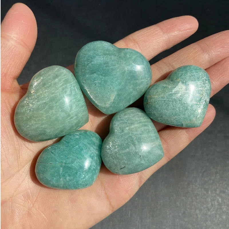 

Tianhe Natural Stone Polished Heart Shape for DIY Making Pendant Gemstones Without Holes Home Decor