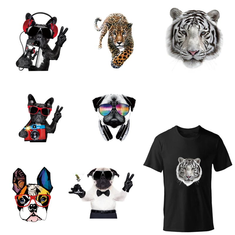 Для мужчин мальчиков заплатки в виде животных для одежды гладить на Термальность