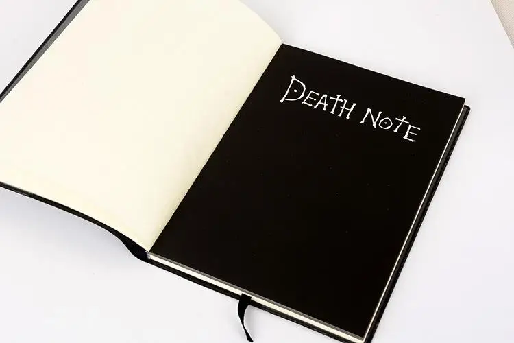 

2021 Death Note Planner Anime Death Note Notebook Set Leather and Necklace Feather Pen Death Note Pad