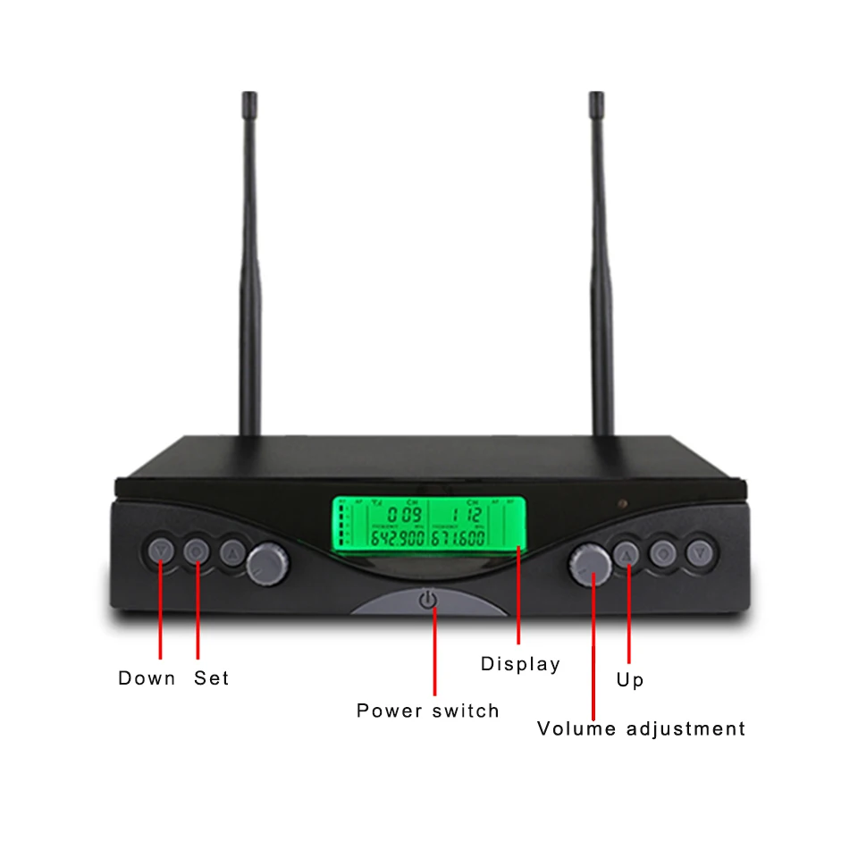 NTBD караоке для сцены, вечерние, для дома, KTV, AXT-100, UHF, беспроводной, двойной микрофон, система, динамический, 2 канала, 2, ручной, кардиоидный