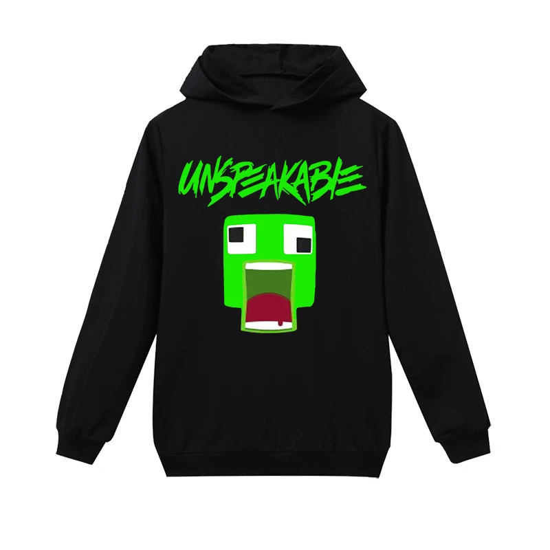 Футболка с надписью Unspeakable Baby Morgz Детская одежда log и Youtube толстовки капюшоном для