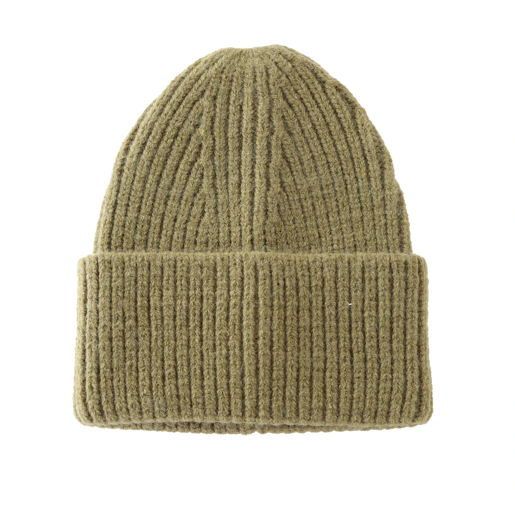 Шапка-бини с манжетами унисекс зимняя плотная теплая