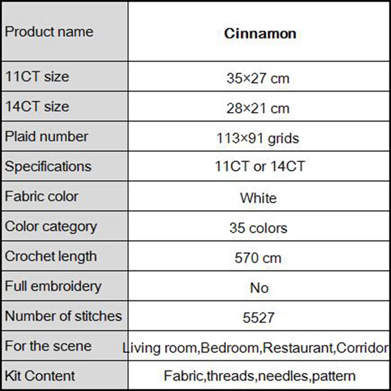Набор для вышивки крестом Joy Sunday DMC 11CT 14CT с рисунком лимона и корицы домашний декор