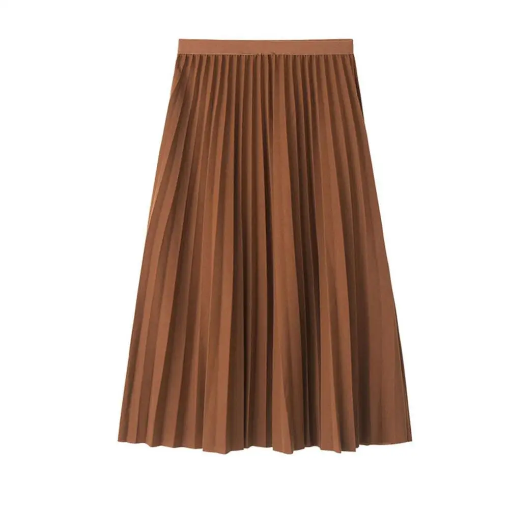 Лидер продаж двухслойная Женская замшевая юбка на осень и зиму длинные