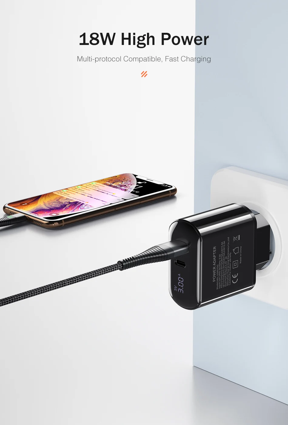 Быстрая зарядка 3,0 USB зарядное устройство для Redmi Note 8 7 Pro samsung Быстрая зарядка type-C PD USB зарядное устройство для iPhone 11 Pro Max huawei P30