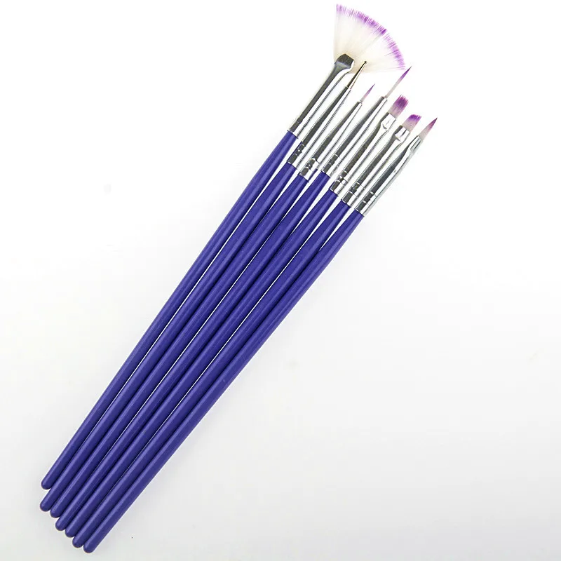 Набор кистей маникюрные для рисования 7 шт. нейл-арта точечные дизайнерские щетки