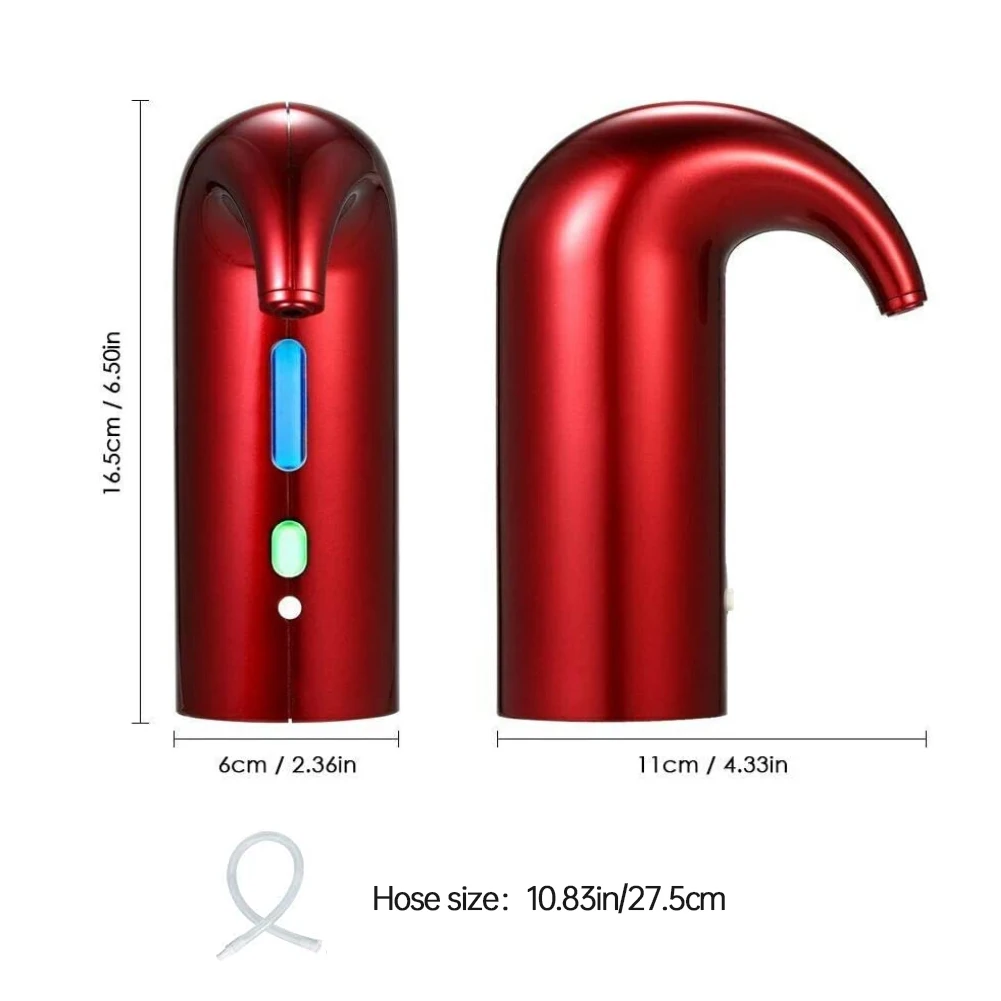 

Electric Wine Pourer Wine Aerator Portable Pourer Instant Wine Decanter Dispenser Pump One-Touch Automatic USB Rechargeable
